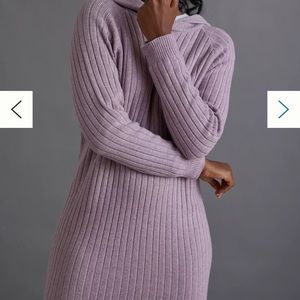 Saturday Sunday for Anthro ribbed green sweater dress